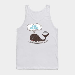 Oak Island, NC Summertime Vacationing Whale Spout Tank Top